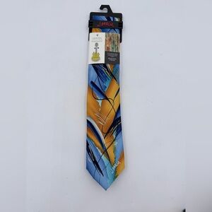 J. GARCIA Men's Silk Tie + Guitar Pin ~ Collectors Edition Banyan ~ NEW MSRP $45